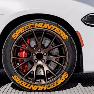 ORANGE SPEEDHUNTERS TIRE DECALS